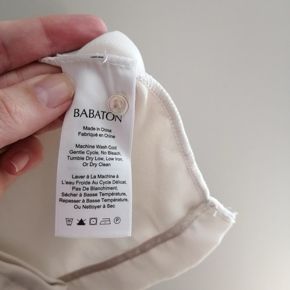 Aritzia Babaton Howard Tunic Short Sleeve Crepe Fabric Button Up Oversized XS - Picture 11 of 14